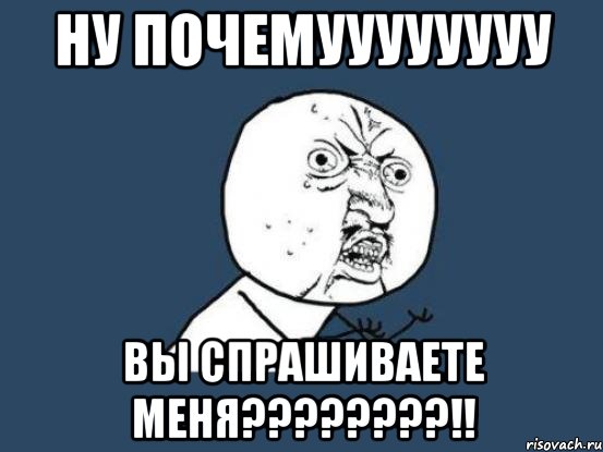 ну почемуууууууу вы спрашиваете меня???!!, Мем Ну почему