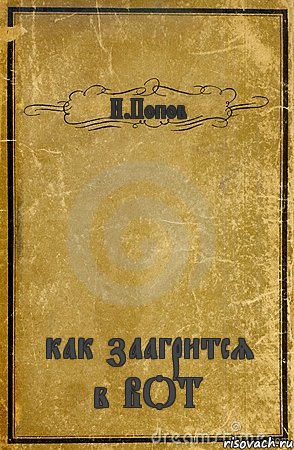 И.Попов как заагрится в ВОТ, Комикс обложка книги