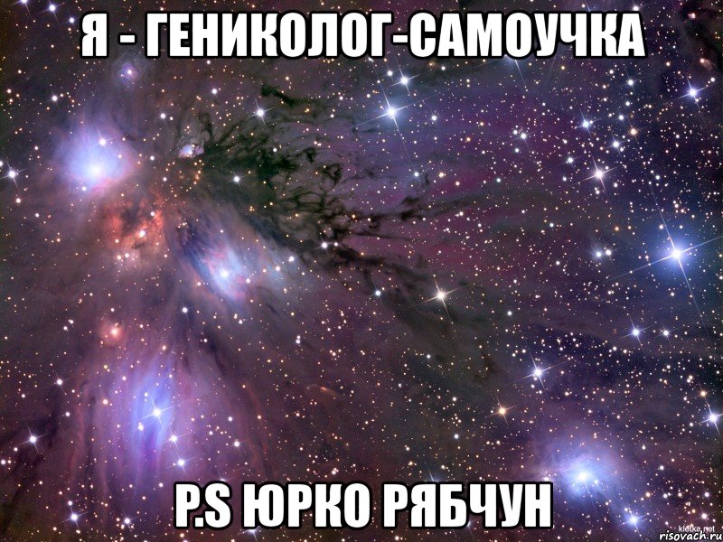 я - гениколог-самоучка p.s юрко рябчун, Мем Космос