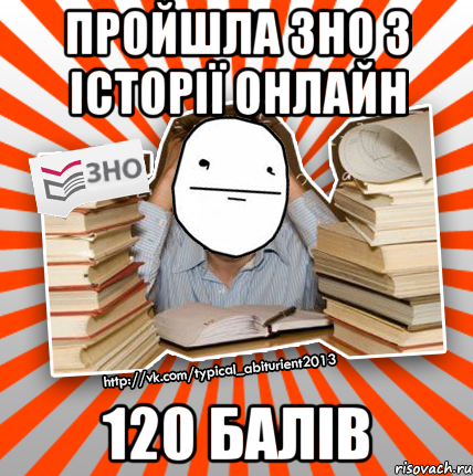 пройшла зно з історії онлайн 120 балів