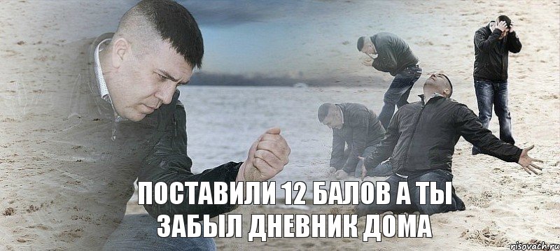 поставили 12 балов а ты забыл дневник дома