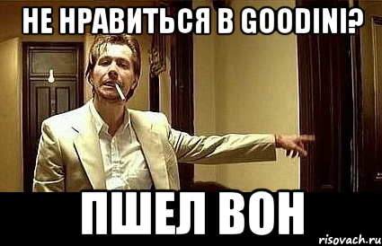 не нравиться в goodini? пшел вон