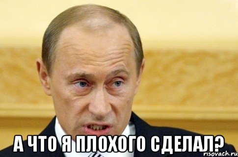  а что я плохого сделал?, Мем путин