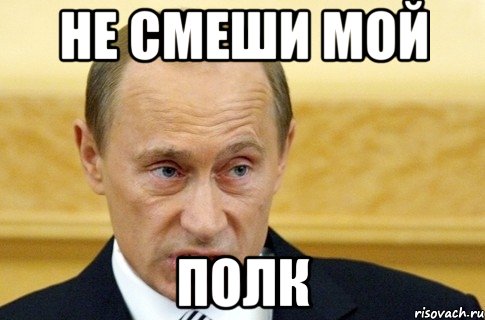 не смеши мой полк, Мем путин