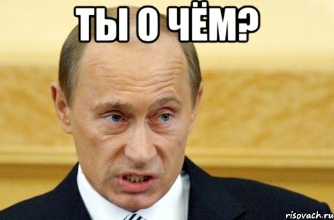 ты о чём? , Мем путин