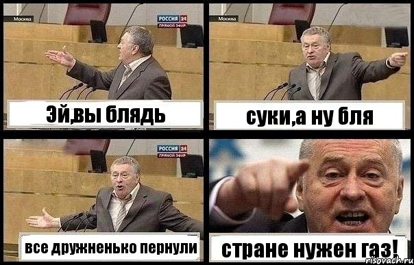 Эй,вы блядь суки,а ну бля все дружненько пернули стране нужен газ!, Комикс с Жириновским