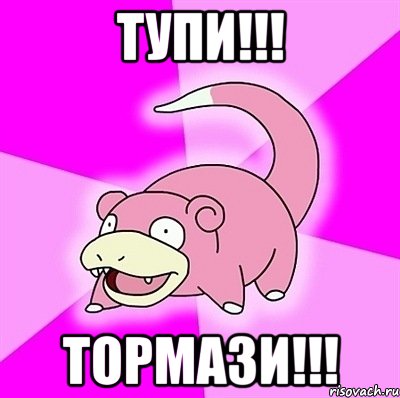 тупи!!! тормази!!!, Мем слоупок