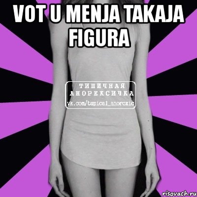 vot u menja takaja figura , Мем Типичная анорексичка