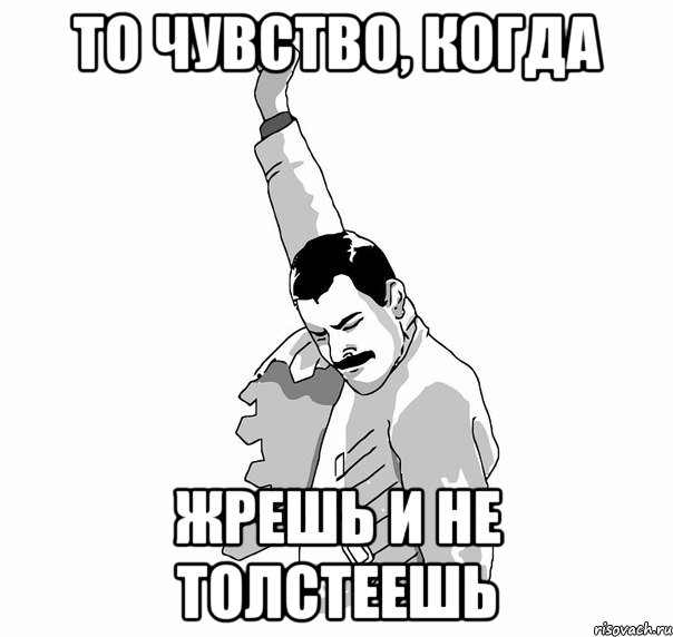 то чувство, когда жрешь и не толстеешь, Мем   Фрэдди Меркьюри (успех)