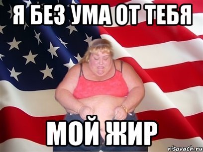 я без ума от тебя мой жир, Мем Толстая американка