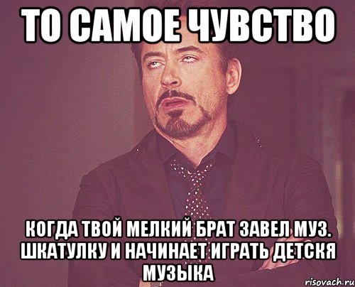 то самое чувство когда твой мелкий брат завел муз. шкатулку и начинает играть детскя музыка, Мем твое выражение лица