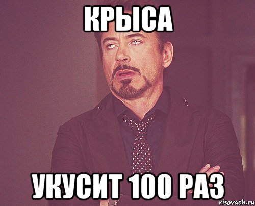 крыса укусит 100 раз