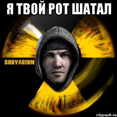 я твой рот шатал 