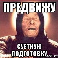 предвижу суетную подготовку, Мем Ванга (цвет)