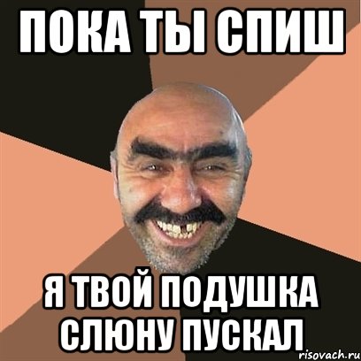 пока ты спиш я твой подушка слюну пускал, Мем Я твой дом труба шатал
