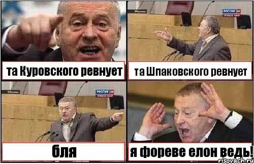 та Куровского ревнует та Шпаковского ревнует бля я фореве елон ведь!, Комикс жиреновский