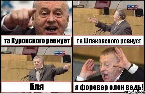 та Куровского ревнует та Шпаковского ревнует бля я форевер елон ведь!, Комикс жиреновский