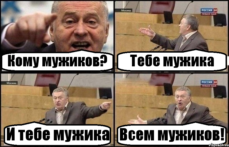 Кому мужиков? Тебе мужика И тебе мужика Всем мужиков!, Комикс Жириновский