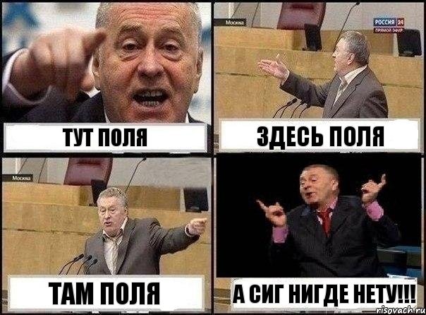 ТУТ ПОЛЯ ЗДЕСЬ ПОЛЯ ТАМ ПОЛЯ А СИГ НИГДЕ НЕТУ!!!, Комикс Жириновский клоуничает