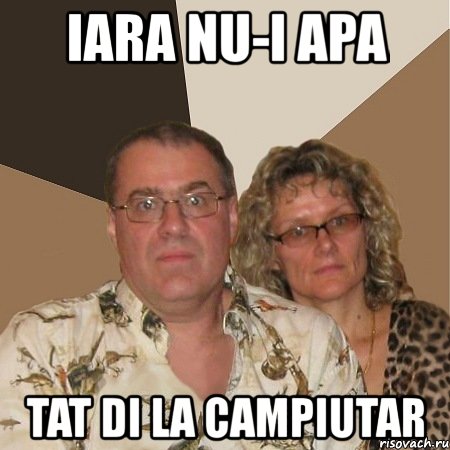 iara nu-i apa tat di la campiutar, Мем  Злые родители