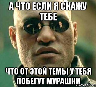 а что если я скажу тебе что от этой темы у тебя побегут мурашки, Мем  а что если я скажу тебе