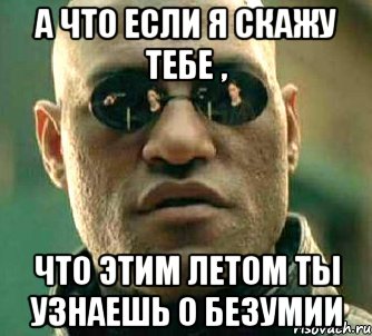 а что если я скажу тебе , что этим летом ты узнаешь о безумии, Мем  а что если я скажу тебе