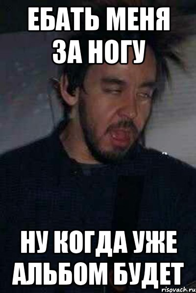 ебать меня за ногу ну когда уже альбом будет, Мем а