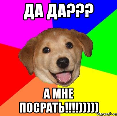 да да??? а мне посрать!!!))))), Мем Advice Dog