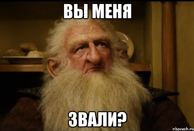 вы меня звали?