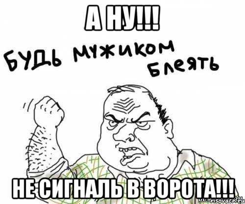 а ну!!! не сигналь в ворота!!!, Мем блять