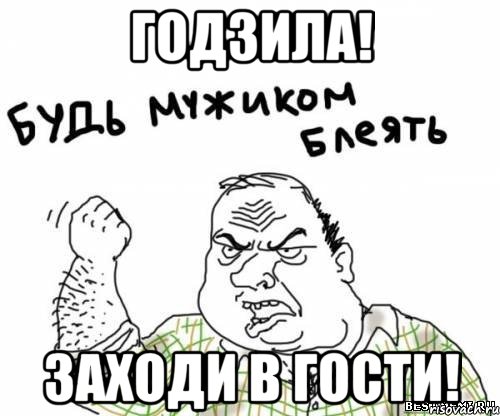 годзила! заходи в гости!, Мем блять