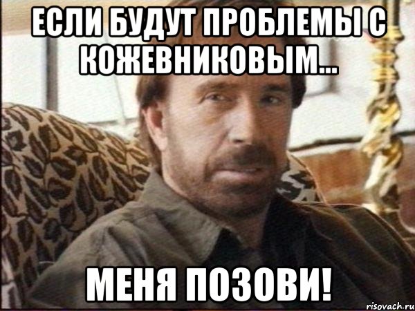 если будут проблемы с кожевниковым... меня позови!