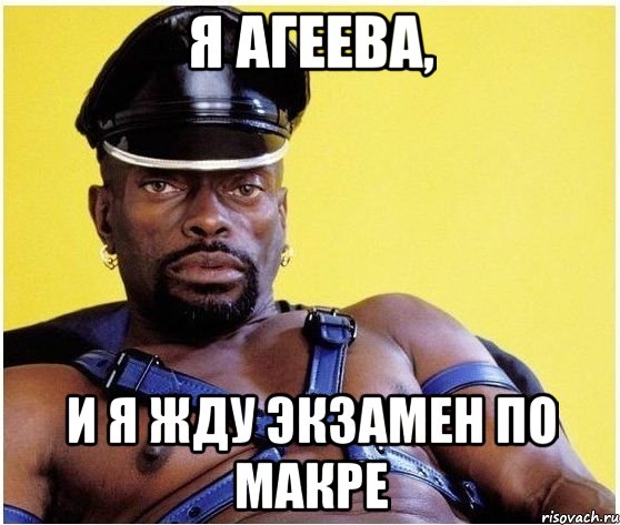 я агеева, и я жду экзамен по макре, Мем Черный властелин