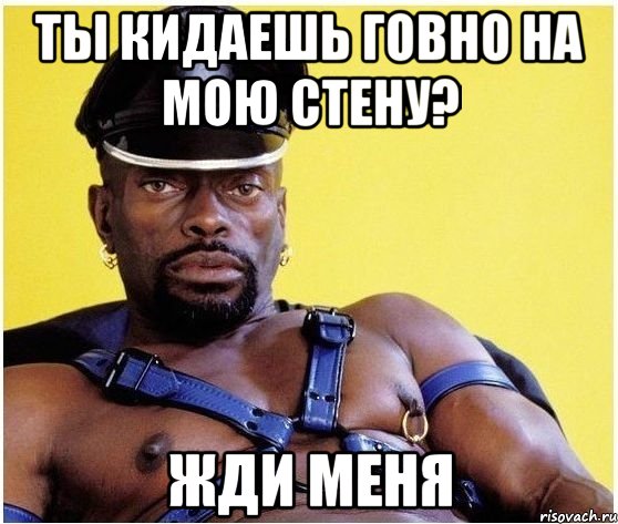 ты кидаешь говно на мою стену? жди меня, Мем Черный властелин