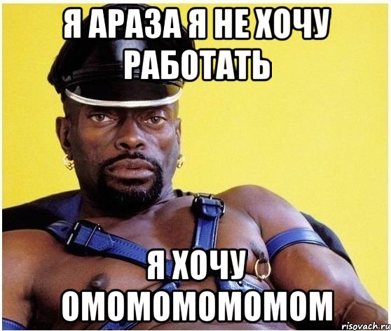 я араза я не хочу работать я хочу омомомомомом, Мем Черный властелин