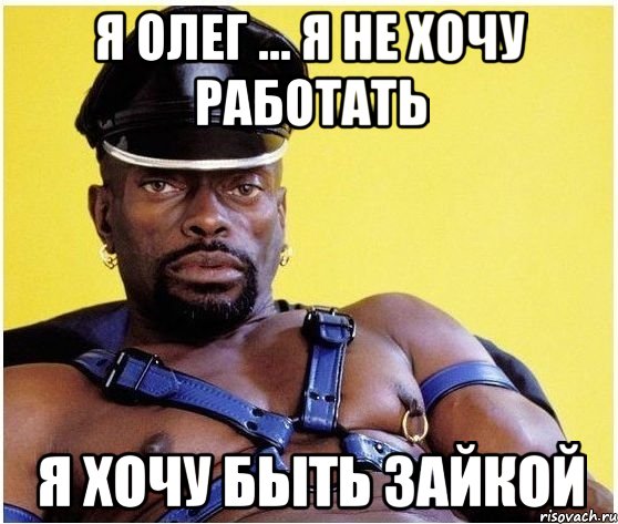 я олег ... я не хочу работать я хочу быть зайкой, Мем Черный властелин