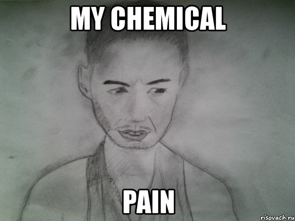 my chemical pain, Мем Депрессивный портрет