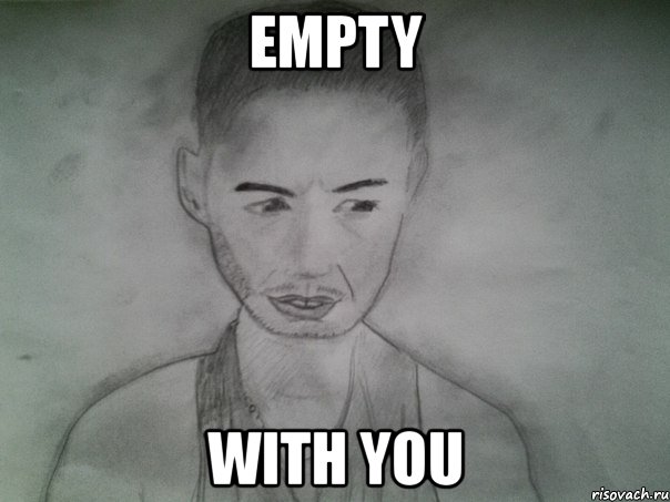 empty with you, Мем Депрессивный портрет