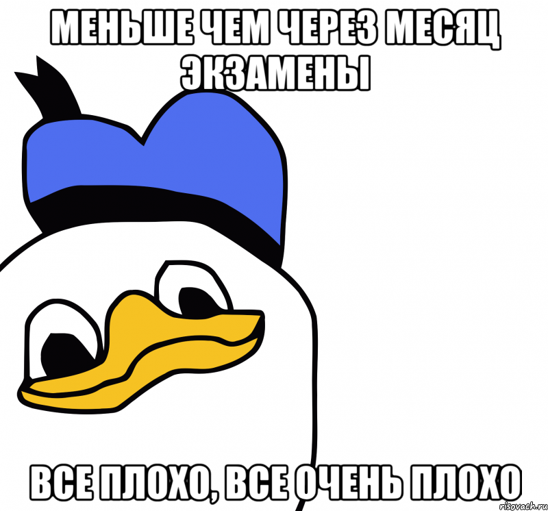 меньше чем через месяц экзамены все плохо, все очень плохо, Мем ВСЕ ОЧЕНЬ ПЛОХО