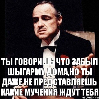 Ты говоришь что забыл Шыгарму дома,но ты даже не представляешь какие мучения ждут тебя, Комикс Дон Вито Корлеоне 1