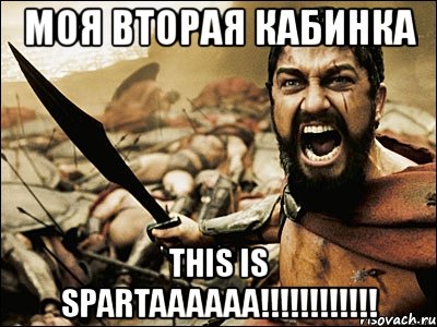 моя вторая кабинка this is spartaaaaaa!!!, Мем Это Спарта