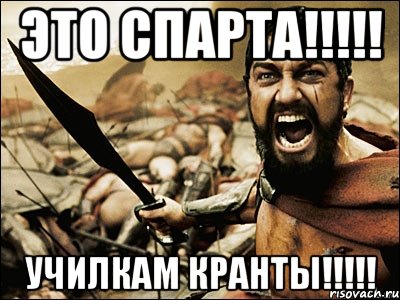 это спарта!!! училкам кранты!!!, Мем Это Спарта