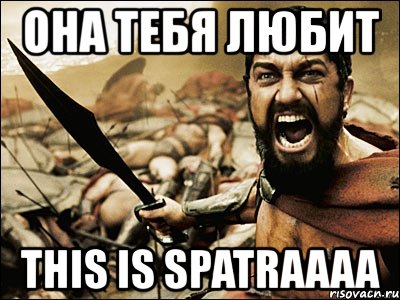 она тебя любит this is spatraaaa, Мем Это Спарта