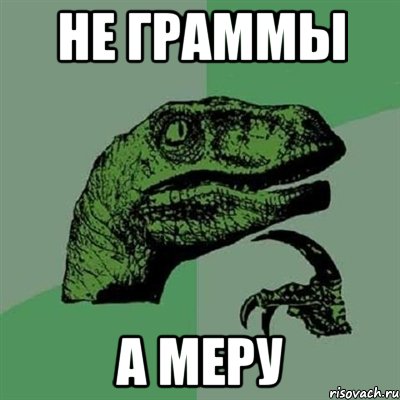 не граммы а меру, Мем Филосораптор