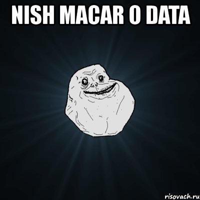 nish macar o data , Мем Forever Alone