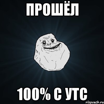 прошёл 100% с утс, Мем Forever Alone