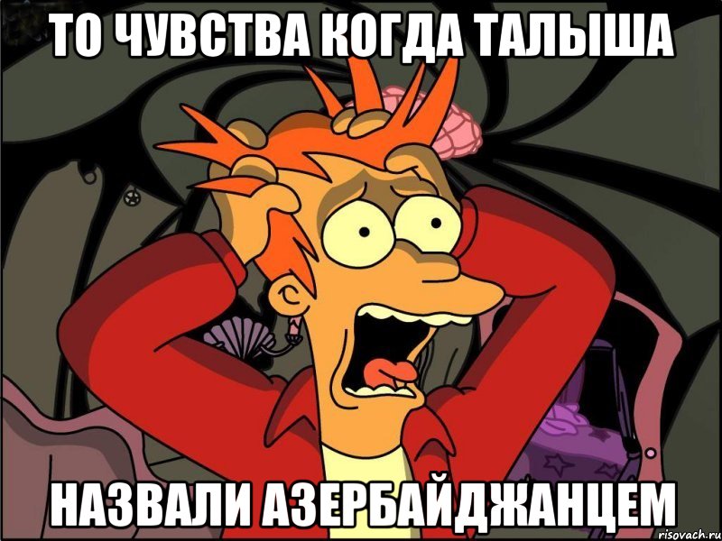 то чувства когда талыша назвали азербайджанцем, Мем Фрай в панике