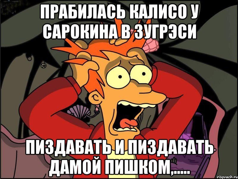 прабилась калисо у сарокина в зугрэси пиздавать и пиздавать дамой пишком,....., Мем Фрай в панике