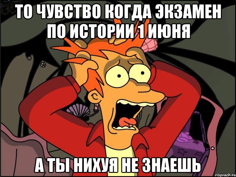 то чувство когда экзамен по истории 1 июня а ты нихуя не знаешь, Мем Фрай в панике