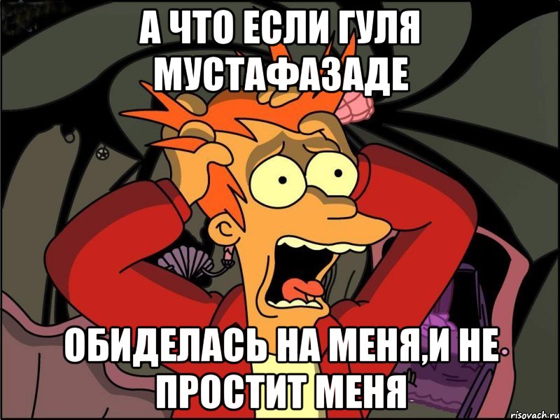 а что если гуля мустафазаде обиделась на меня,и не простит меня, Мем Фрай в панике